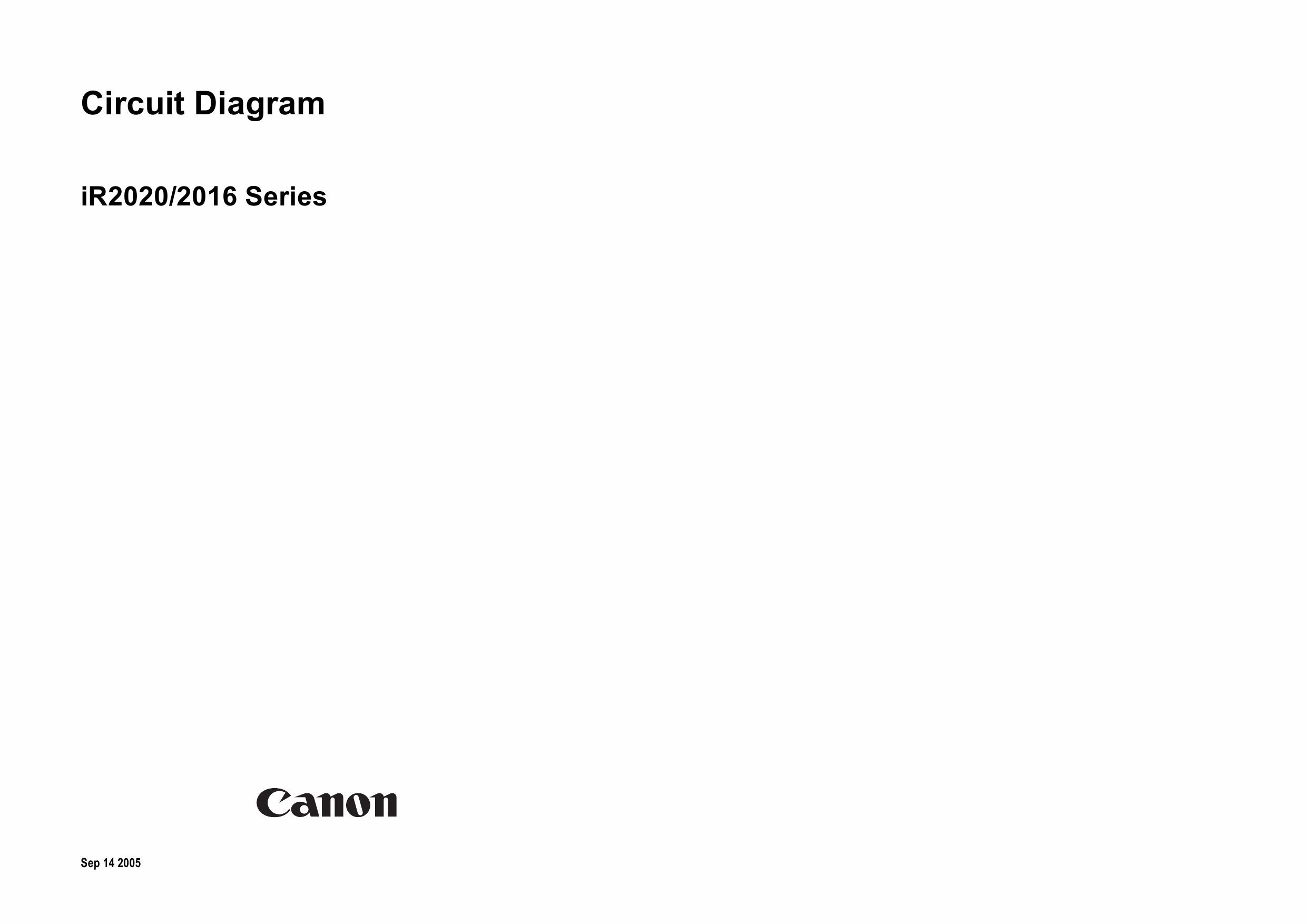 Canon imageRUNNER-iR 2020 2016 Circuit Diagram-1